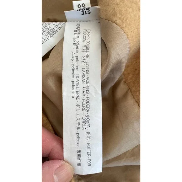 Zara Basic Women's Camel Wool Blend Double-Breasted Coat, size small - Picture 8 of 11